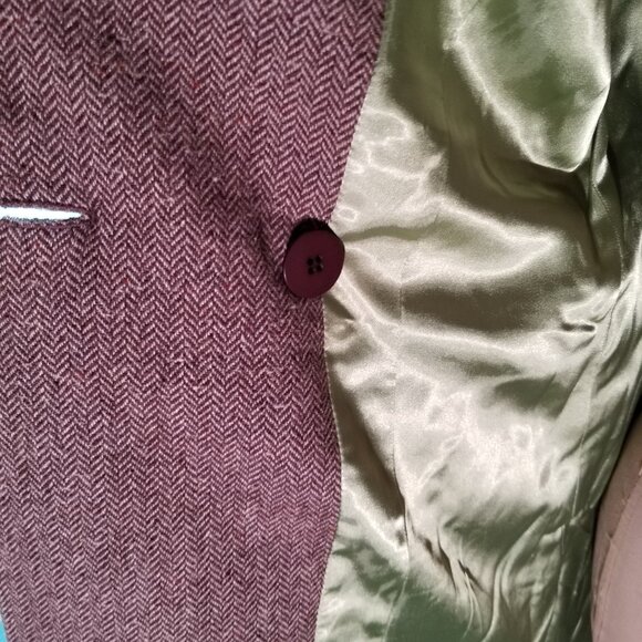 DKNY Brown Wool Blend Coat, sz 6 - Picture 6 of 12